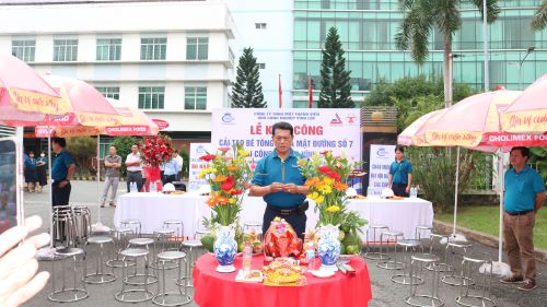 Khởi công cải tạo mặt đương số 7 kcn Vĩnh Lộc